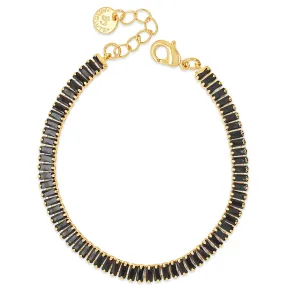 Absolute Gold & Black Baguette Bracelet