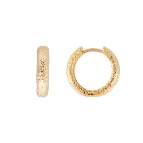 ANTIQUE GOLD MIDI HOOPS