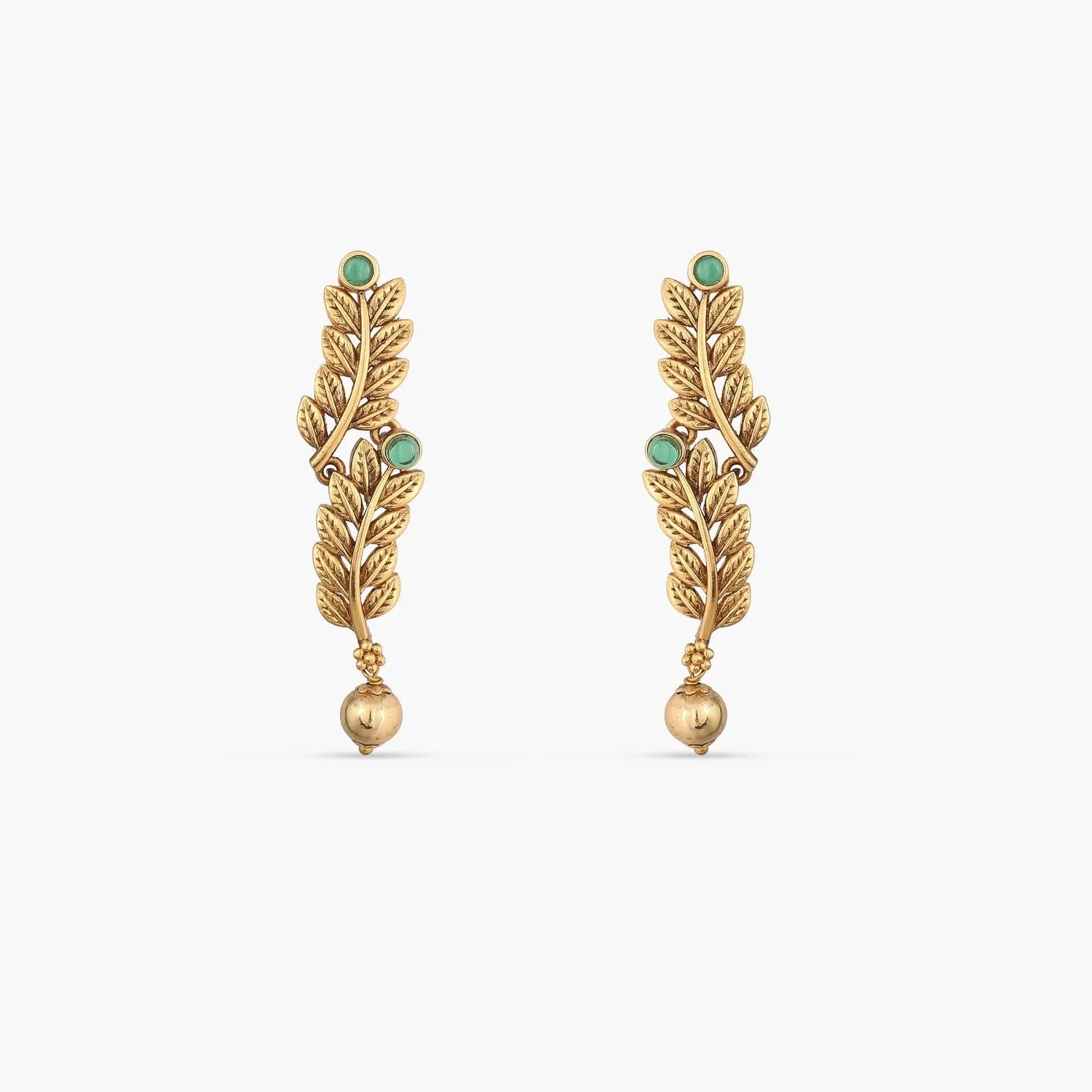 Azba Leafy Antique Earrings