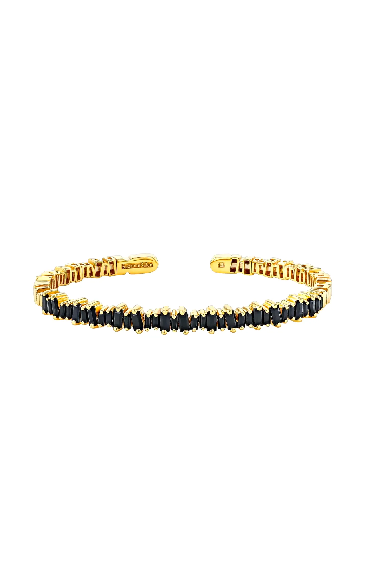 Black Sapphire Baguette Bangle