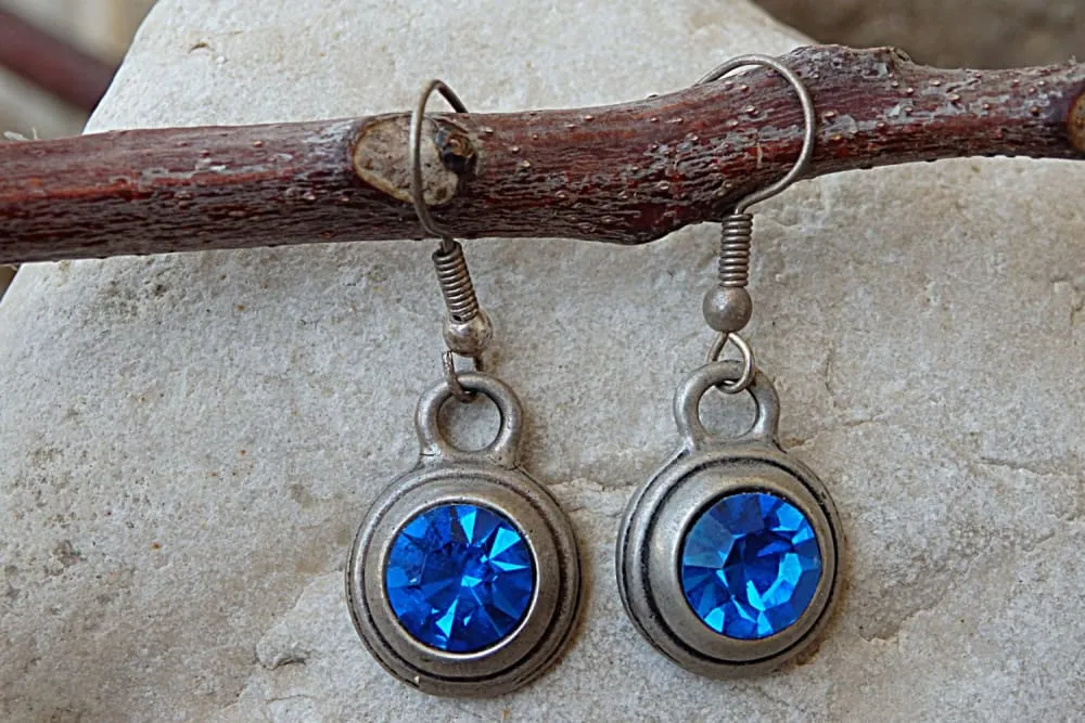 Blue Gemstone Earrings