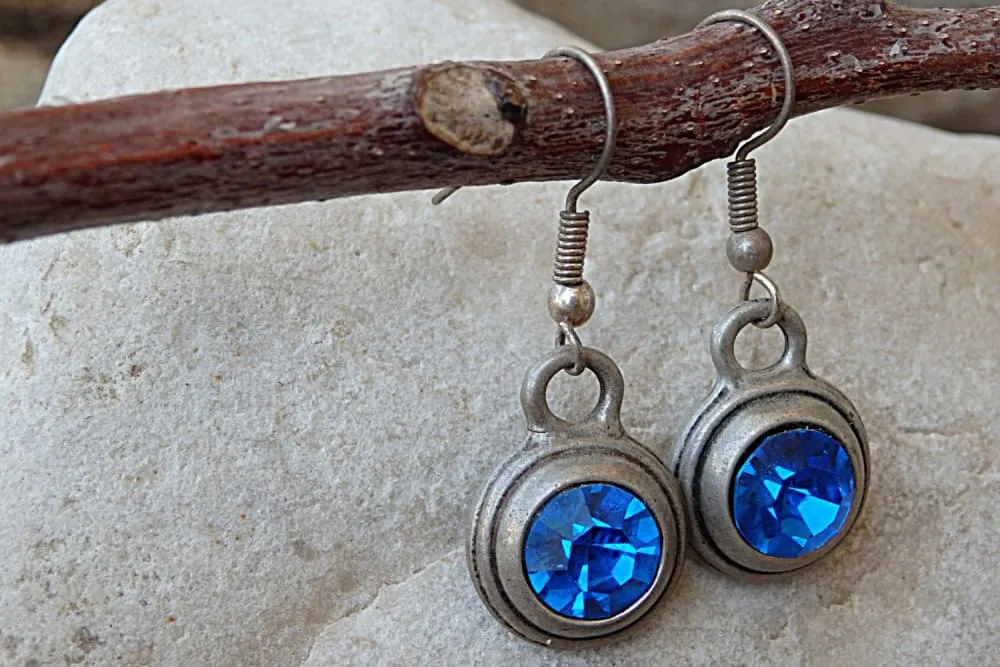 Blue Gemstone Earrings