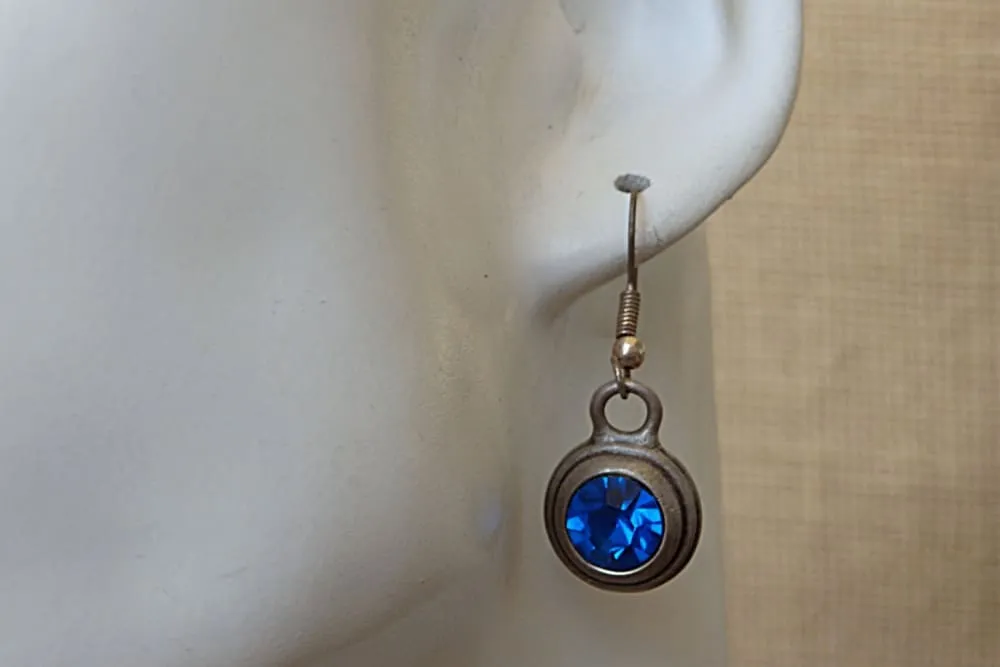 Blue Gemstone Earrings