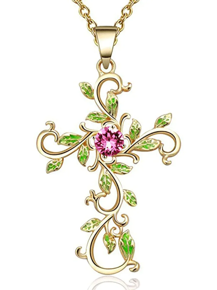 Flower Pendant Chain Necklaces