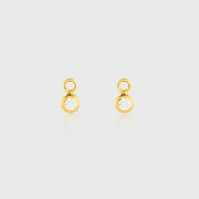 Hampton Moissanite & Gold Vermeil Interchangeable Gemstone Drops