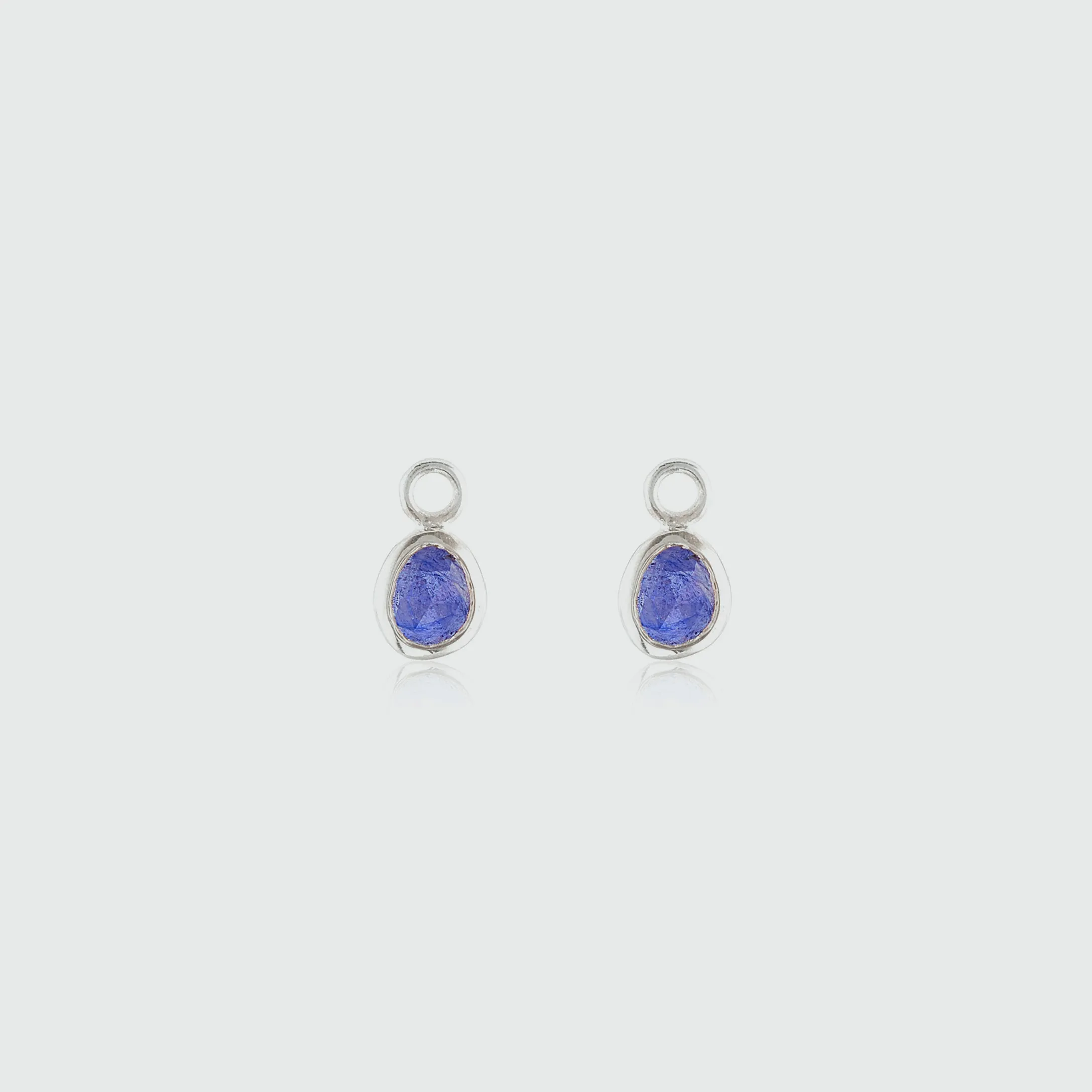 Hampton Sapphire & Silver Interchangeable Gemstone Drops