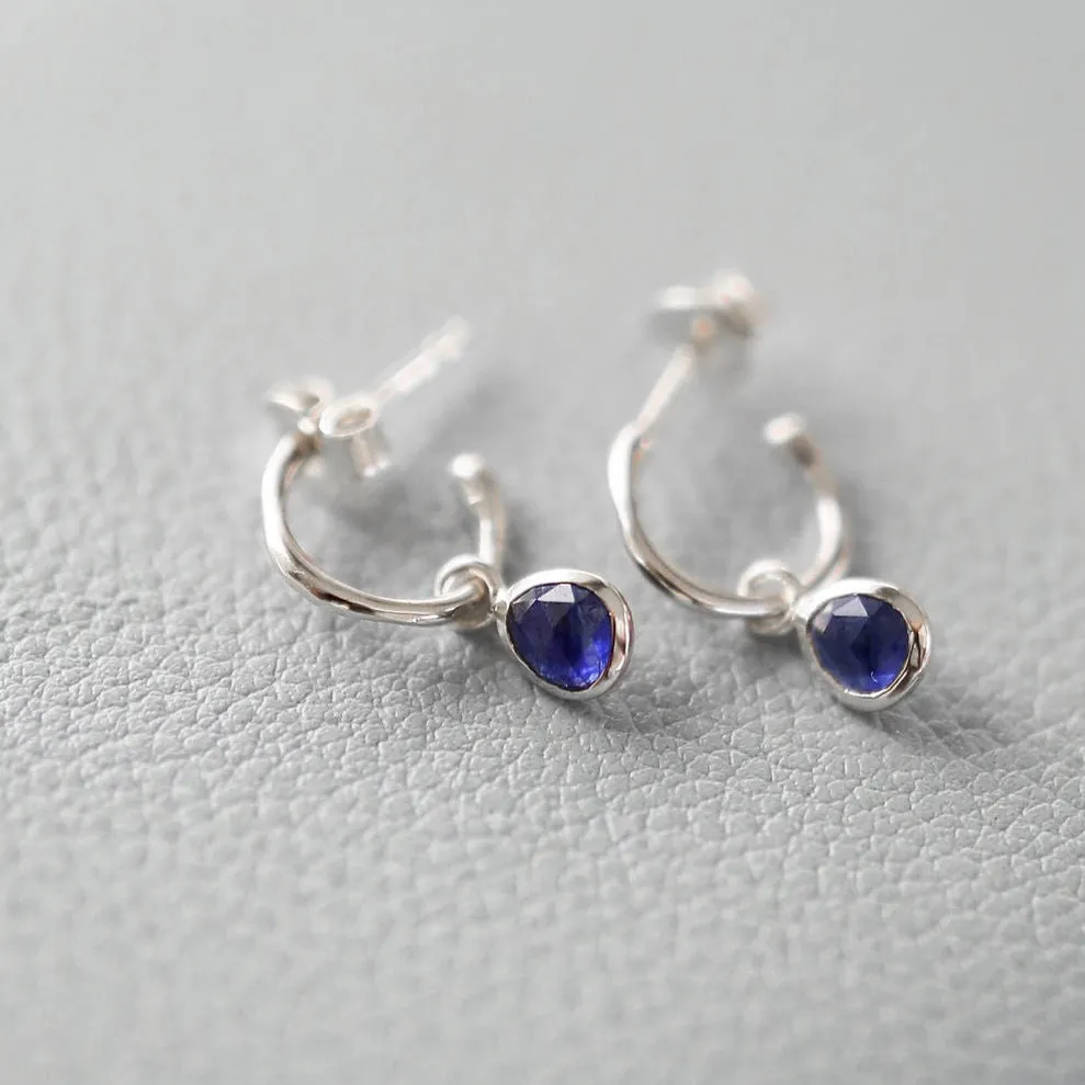 Hampton Sapphire & Silver Interchangeable Gemstone Drops