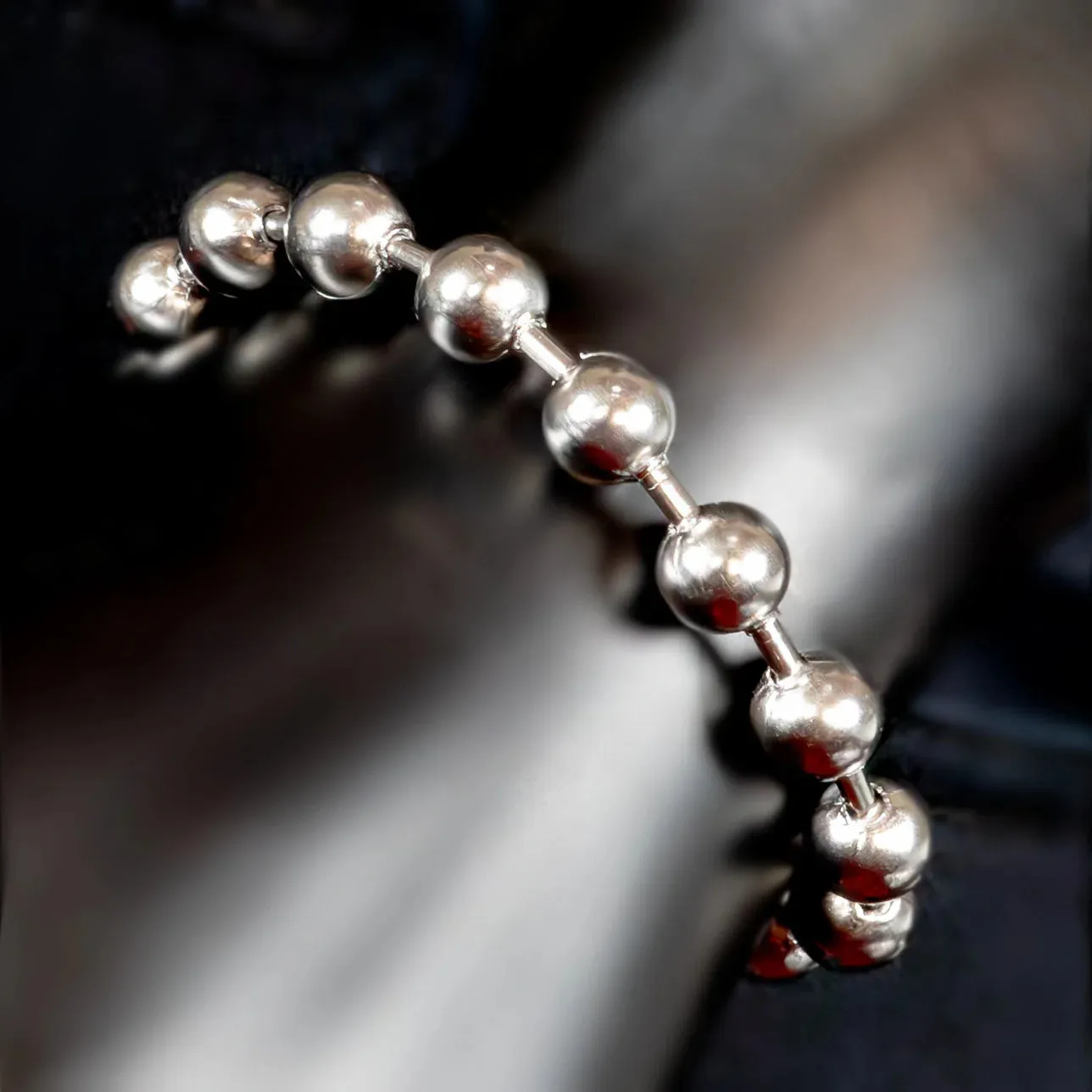 Isandro Beaded Stainless Steel Bracelet