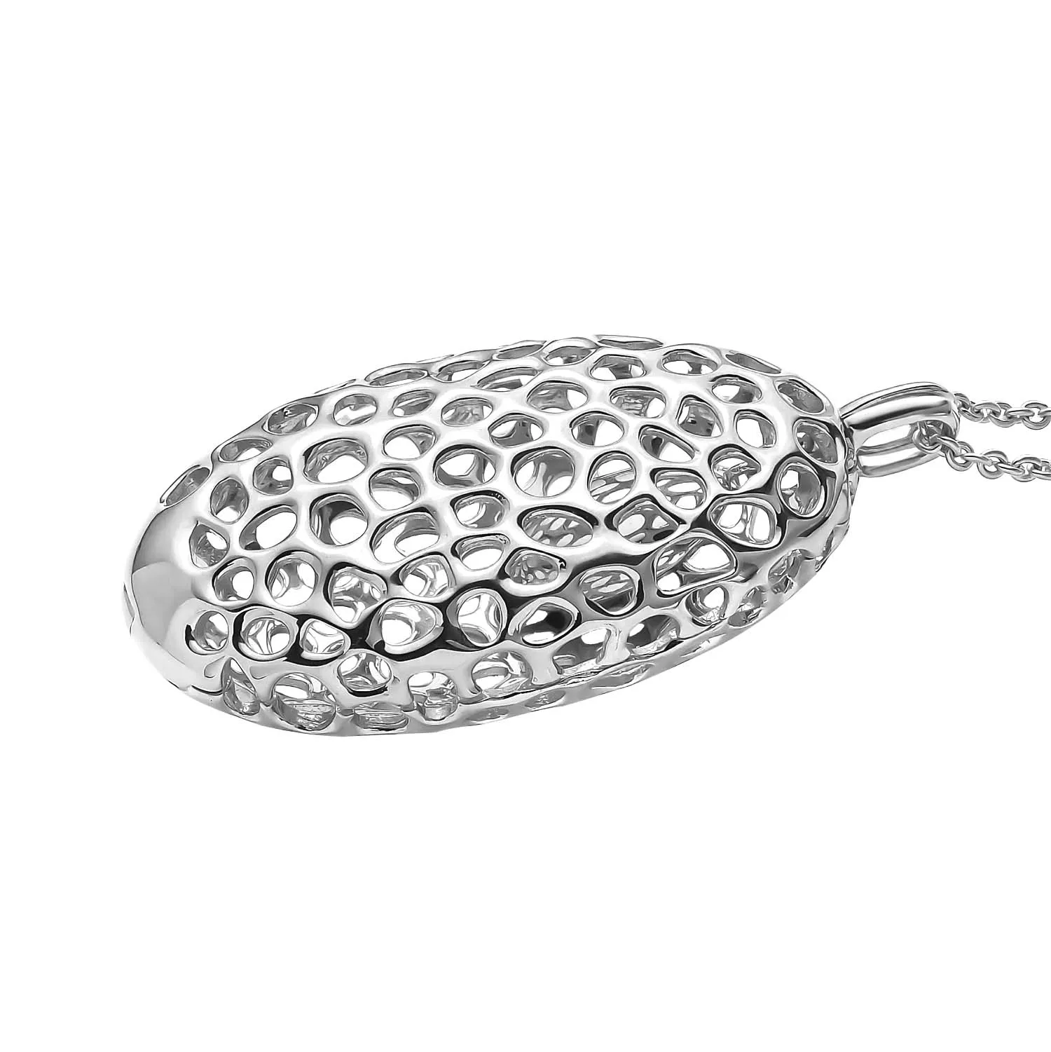 Lattice Disc Locket with FREE Chain