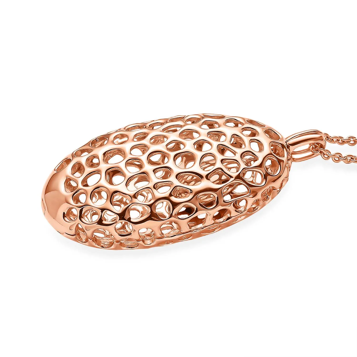 Lattice Disc Locket with FREE Chain