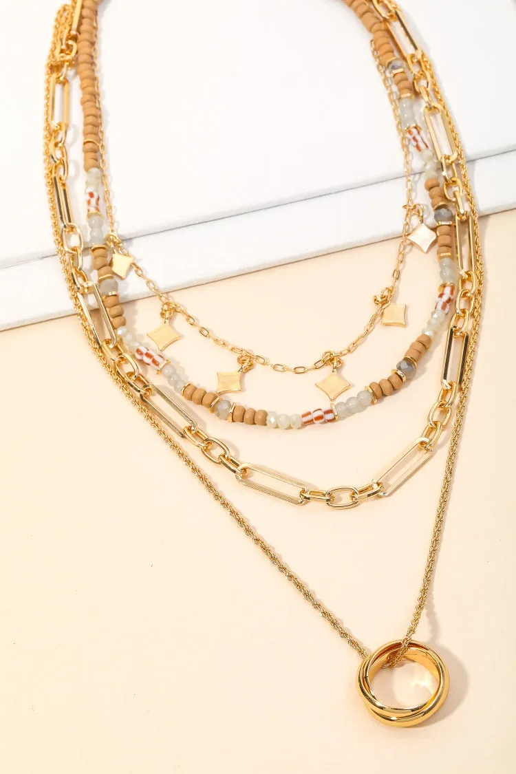 Layered Beaded Necklace