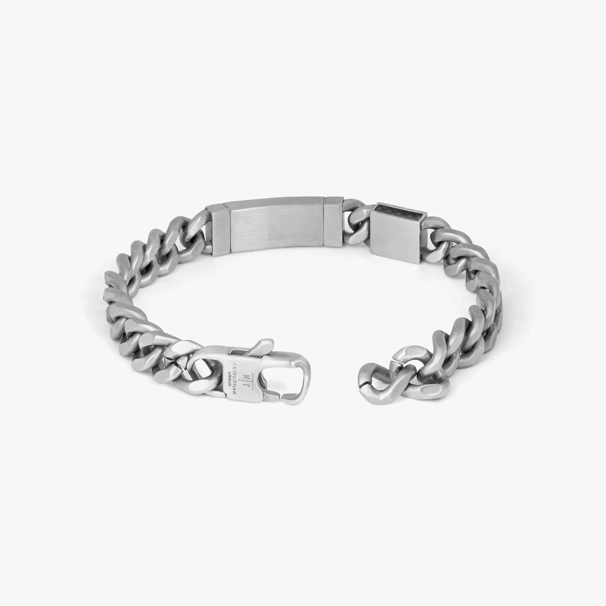 Meccanico Bracelet with Black Carbon Fibre in Stainless Steel