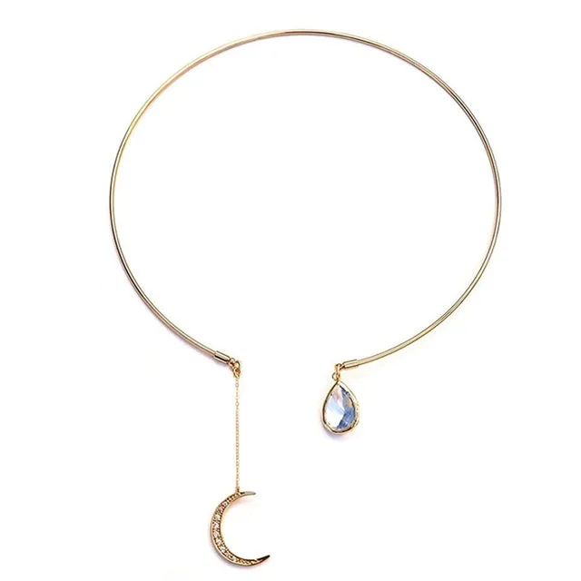 Moon Love Pendant Necklace