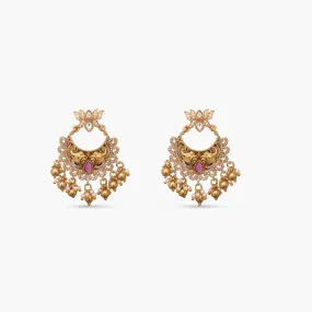 Pankaja Antique Chandbali Earrings