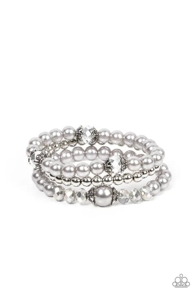 Paparazzi Bracelet ~ Positively Polished - Silver