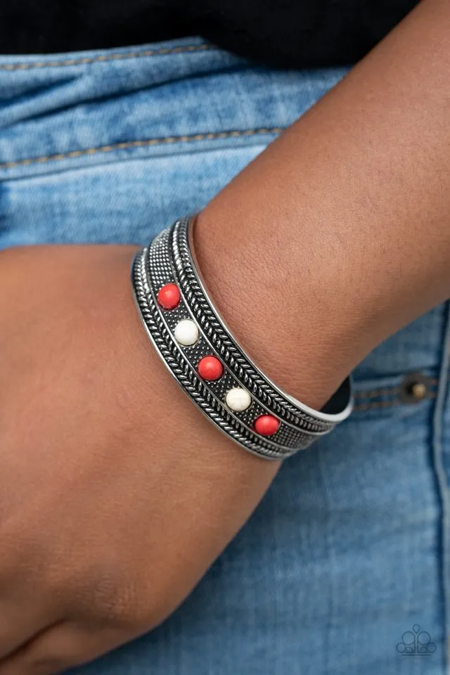 Paparazzi Bracelet ~ Quarry Quake - Red