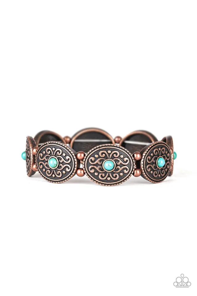 Paparazzi Bracelet ~ West Wishes - Copper