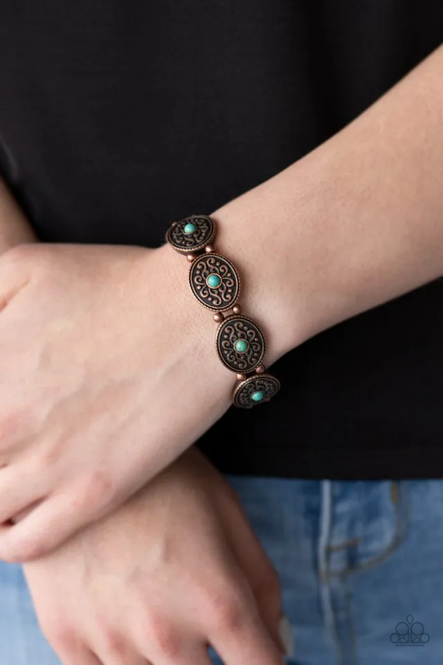 Paparazzi Bracelet ~ West Wishes - Copper