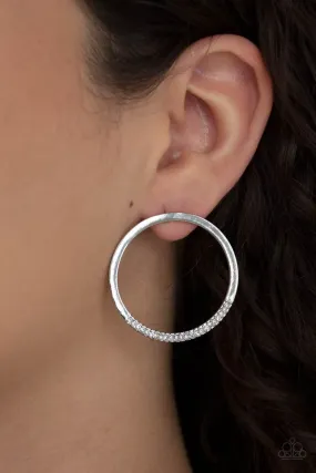 Paparazzi Earring ~ Spot On Opulence - White