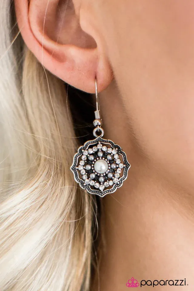 Paparazzi Earring ~ World Of Wanderlust - White