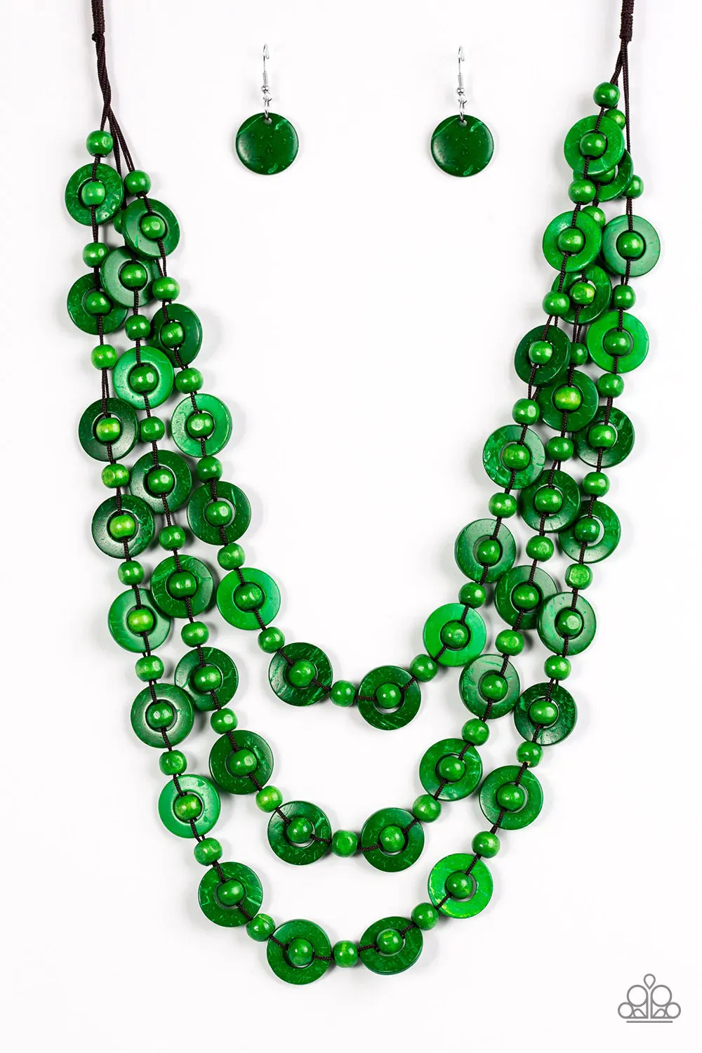 Paparazzi Necklace ~ Bermuda Belle - Green