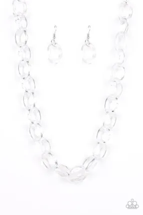 Paparazzi Necklace ~ Ice Queen - White