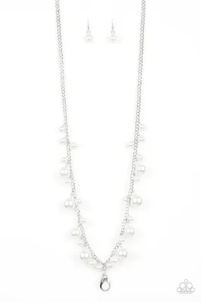 Paparazzi Necklace ~ Theres Always Room At The Top - White