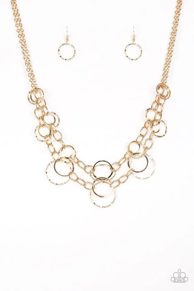 Paparazzi Necklace ~ Urban Center - Gold