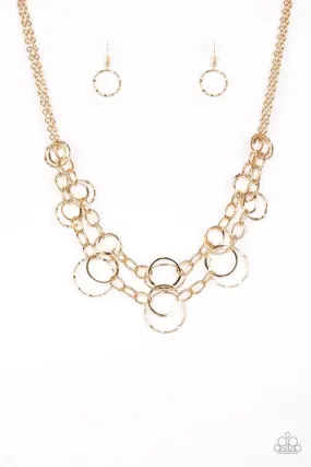 Paparazzi Necklace ~ Urban Center - Gold