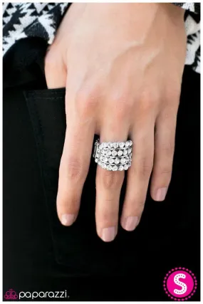 Paparazzi Ring ~ Cha-Ching - White