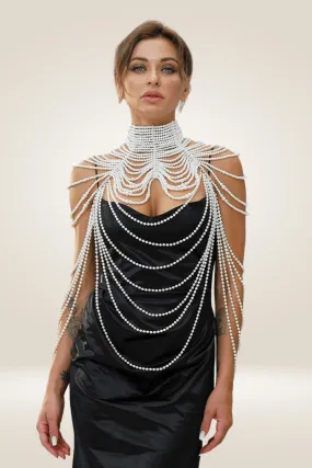 Pearl Body Chain Shawl Necklaces