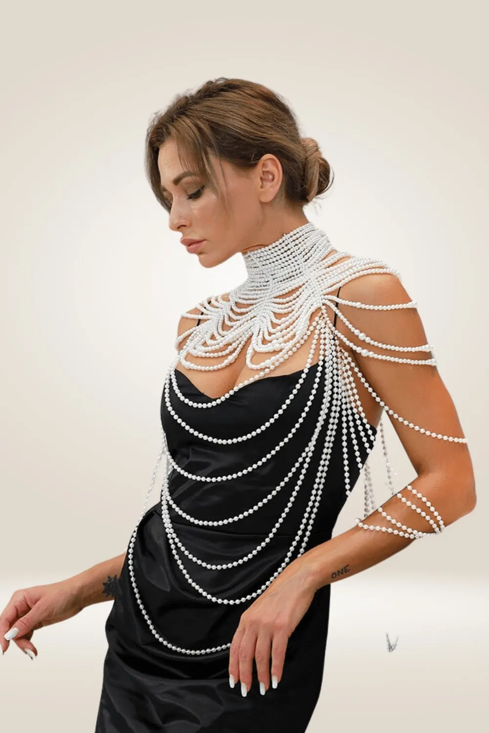 Pearl Body Chain Shawl Necklaces