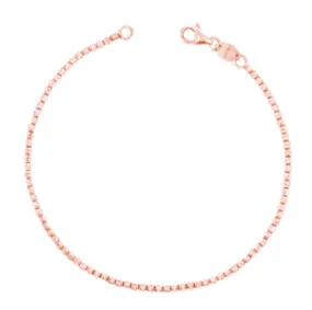 Rose Gold Mooncut Bead Bracelet