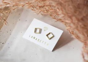 Square Stud Earrings