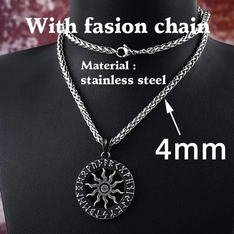 steel soldier vintage Star of David viking pendant thor nordic necklace mens jewelry stainless steel