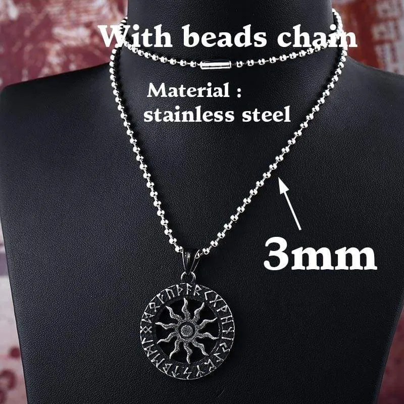 steel soldier vintage Star of David viking pendant thor nordic necklace mens jewelry stainless steel