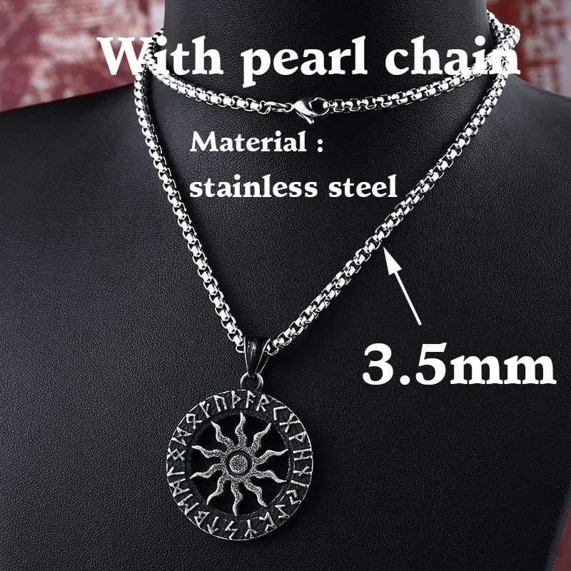 steel soldier vintage Star of David viking pendant thor nordic necklace mens jewelry stainless steel