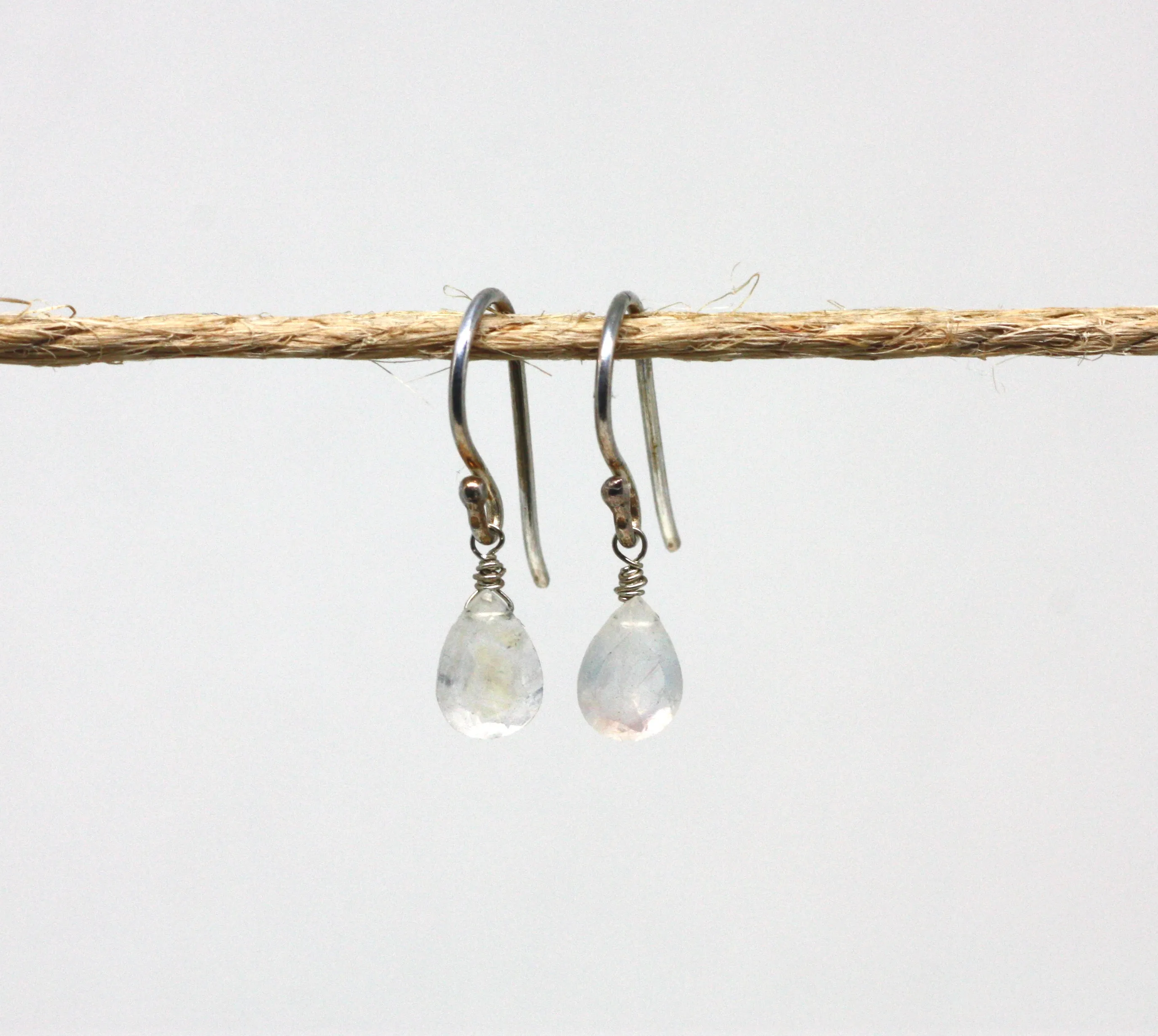 Sterling Silver Gemstone Drop Earrings CLEARANCE