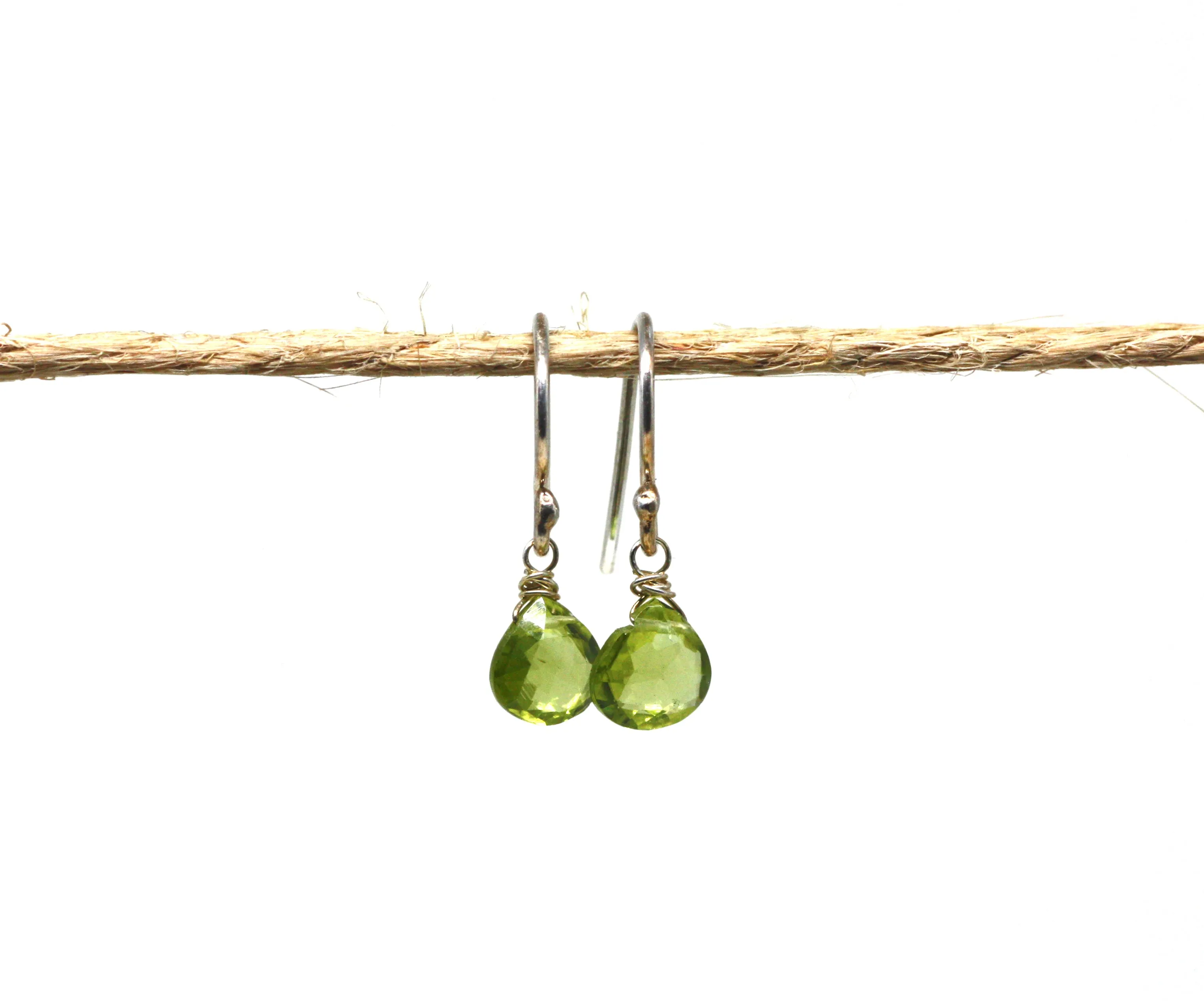 Sterling Silver Gemstone Drop Earrings CLEARANCE