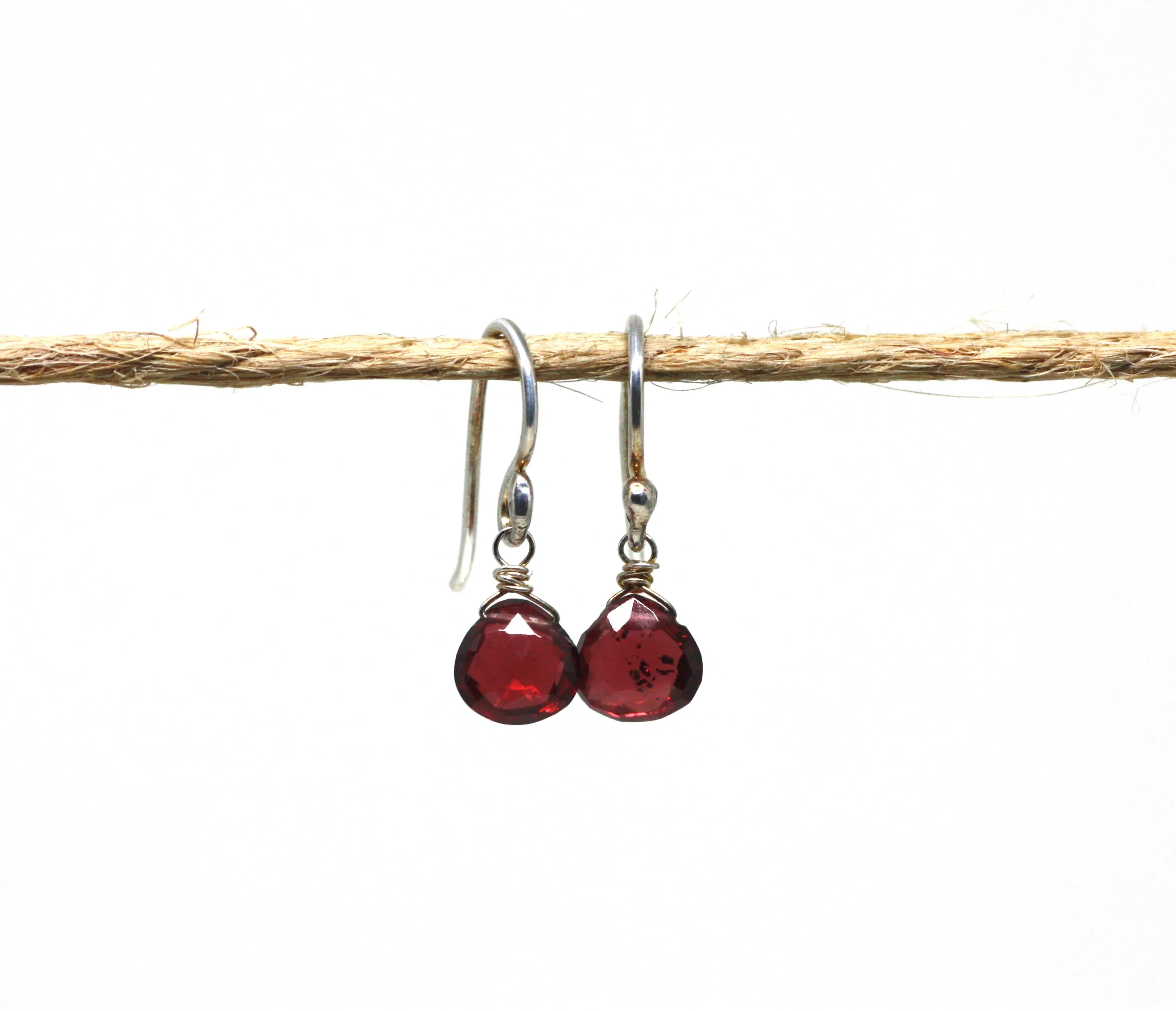 Sterling Silver Gemstone Drop Earrings CLEARANCE