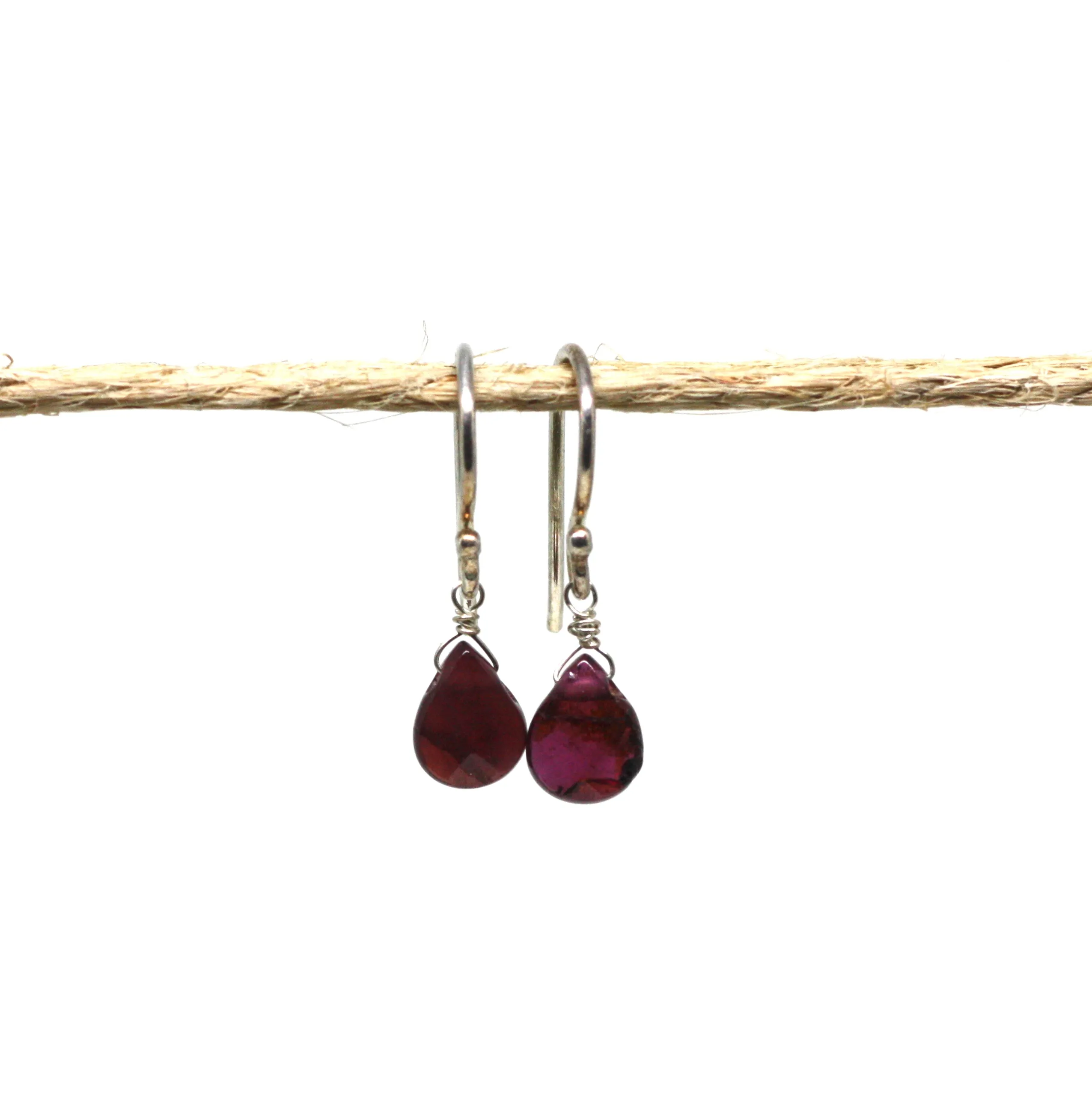 Sterling Silver Gemstone Drop Earrings CLEARANCE