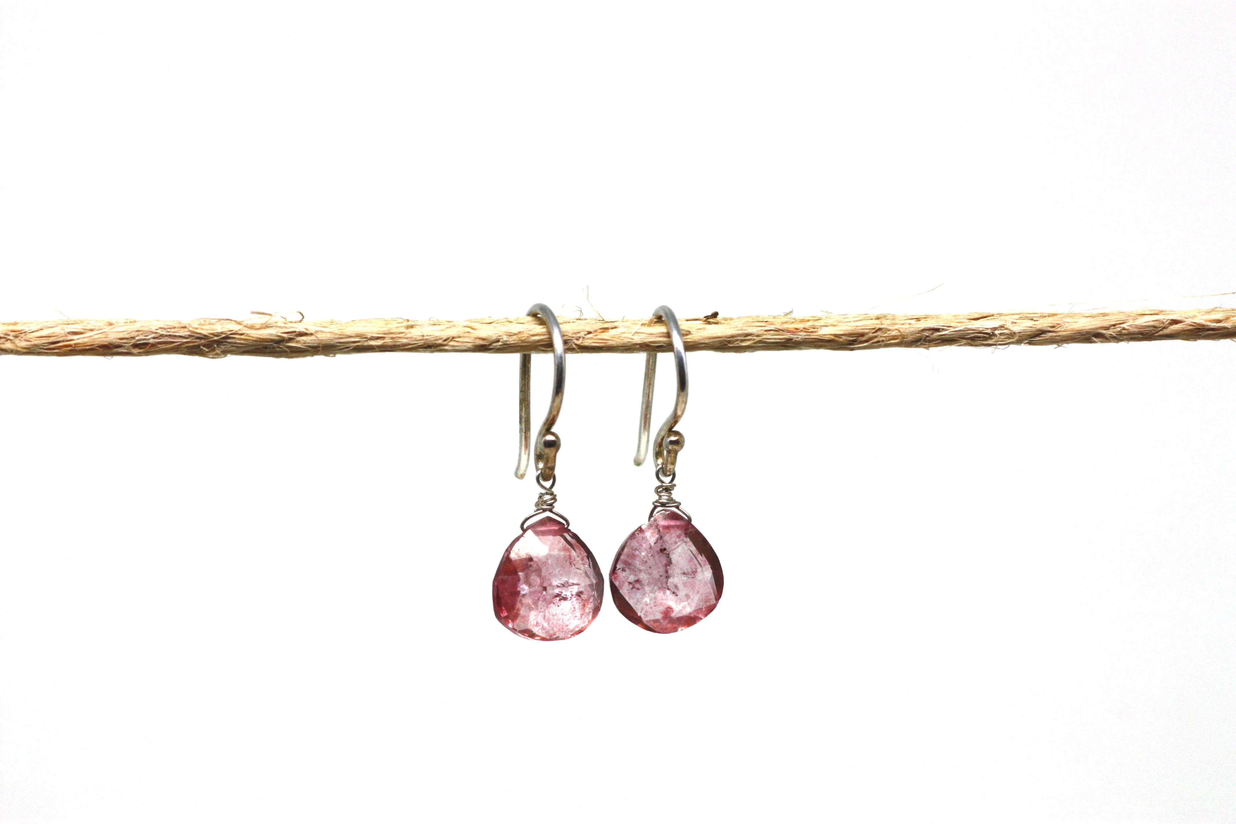 Sterling Silver Gemstone Drop Earrings CLEARANCE