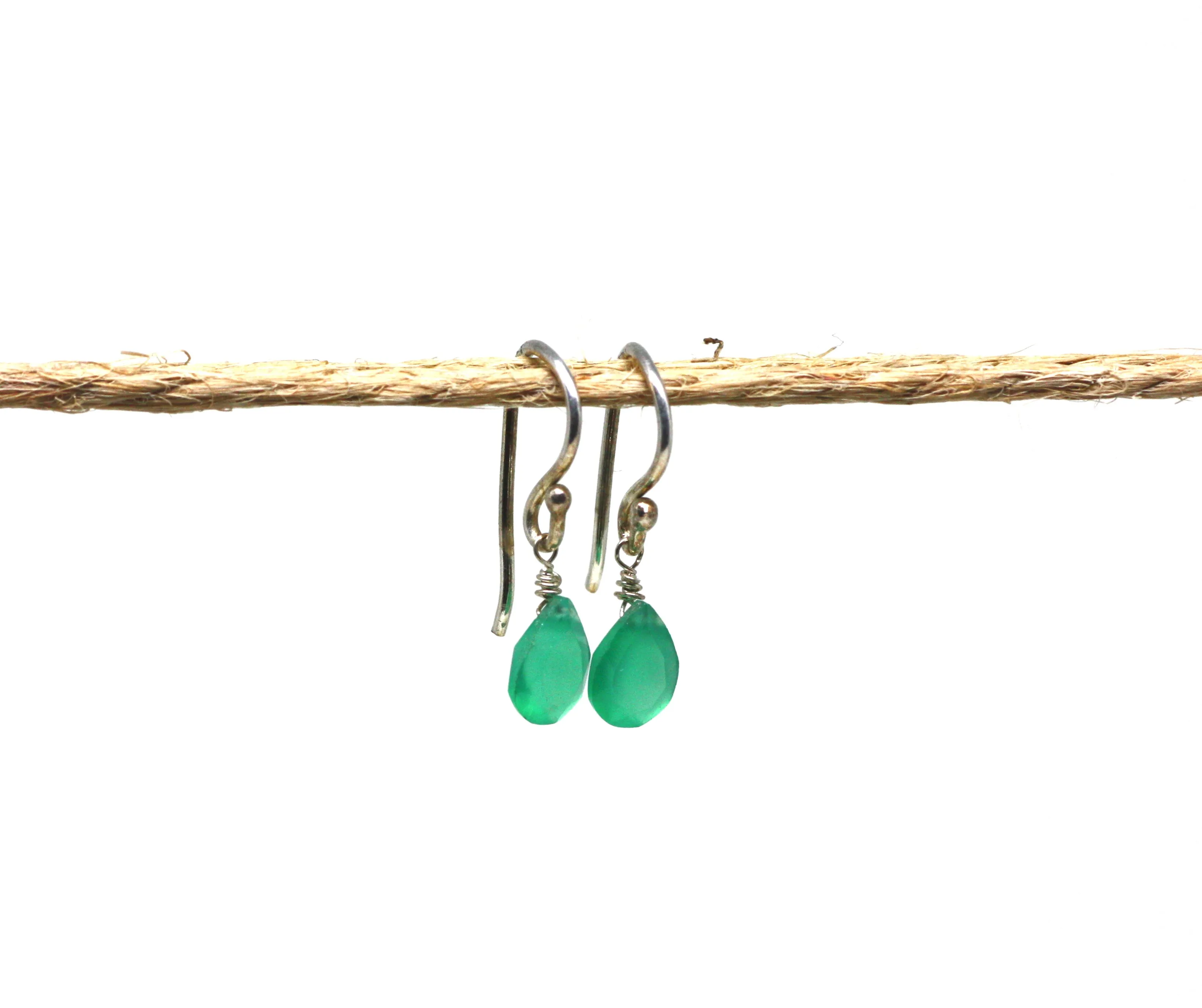 Sterling Silver Gemstone Drop Earrings CLEARANCE