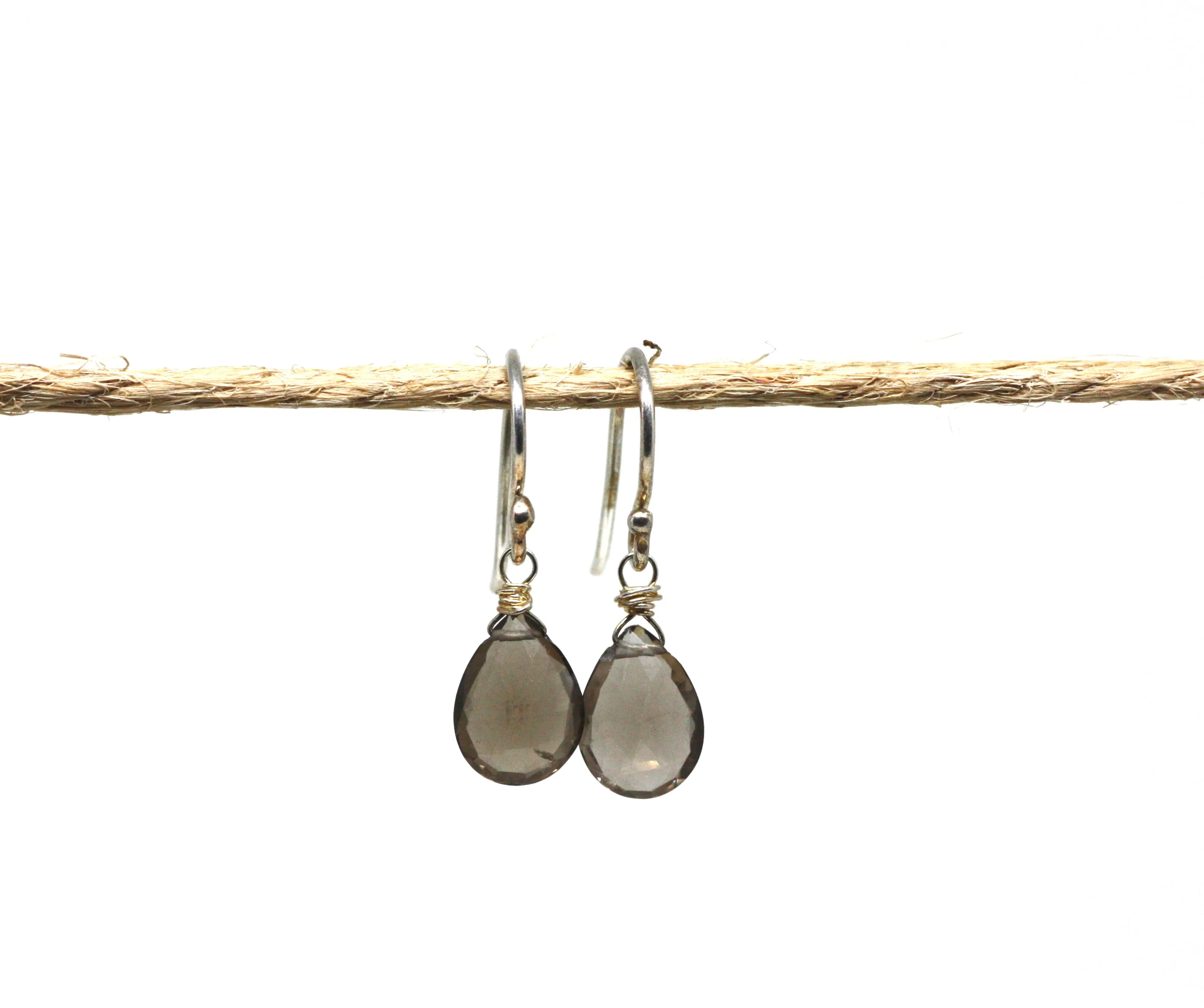 Sterling Silver Gemstone Drop Earrings CLEARANCE