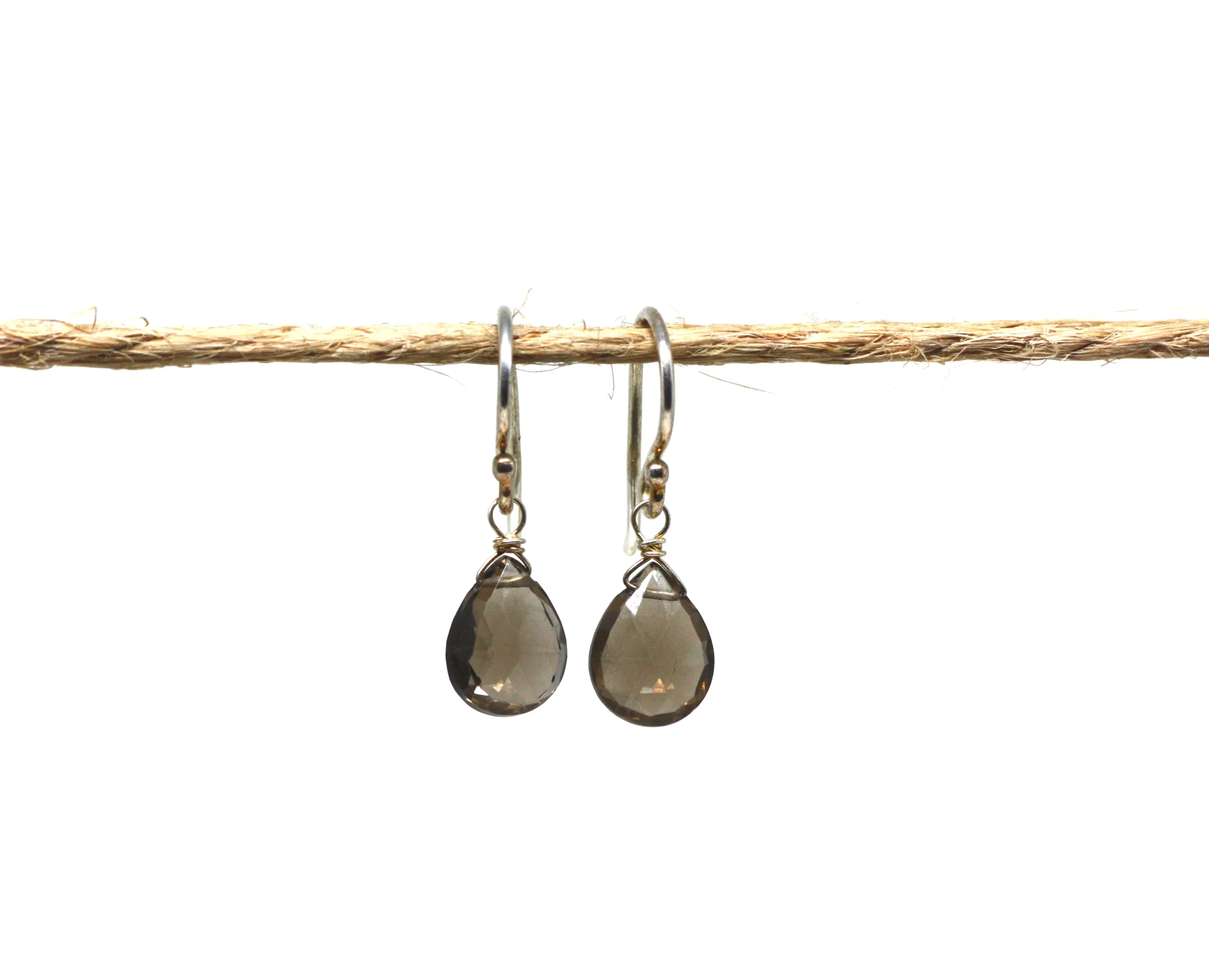 Sterling Silver Gemstone Drop Earrings CLEARANCE