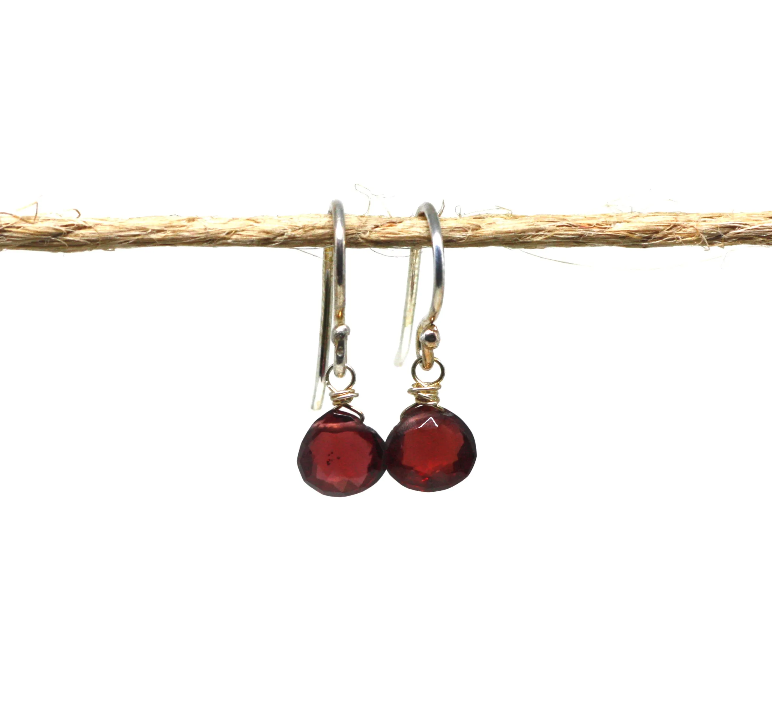 Sterling Silver Gemstone Drop Earrings CLEARANCE