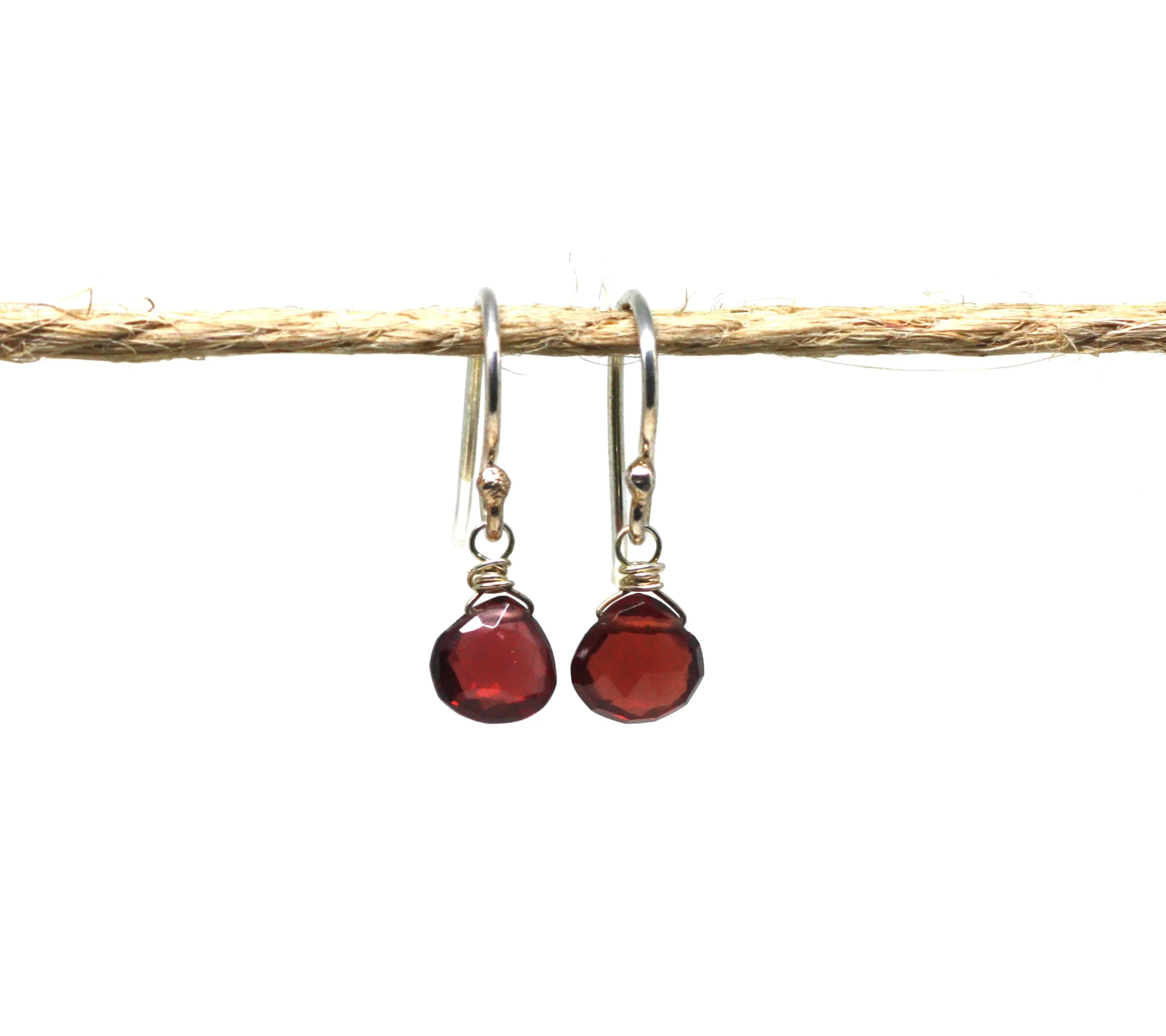 Sterling Silver Gemstone Drop Earrings CLEARANCE