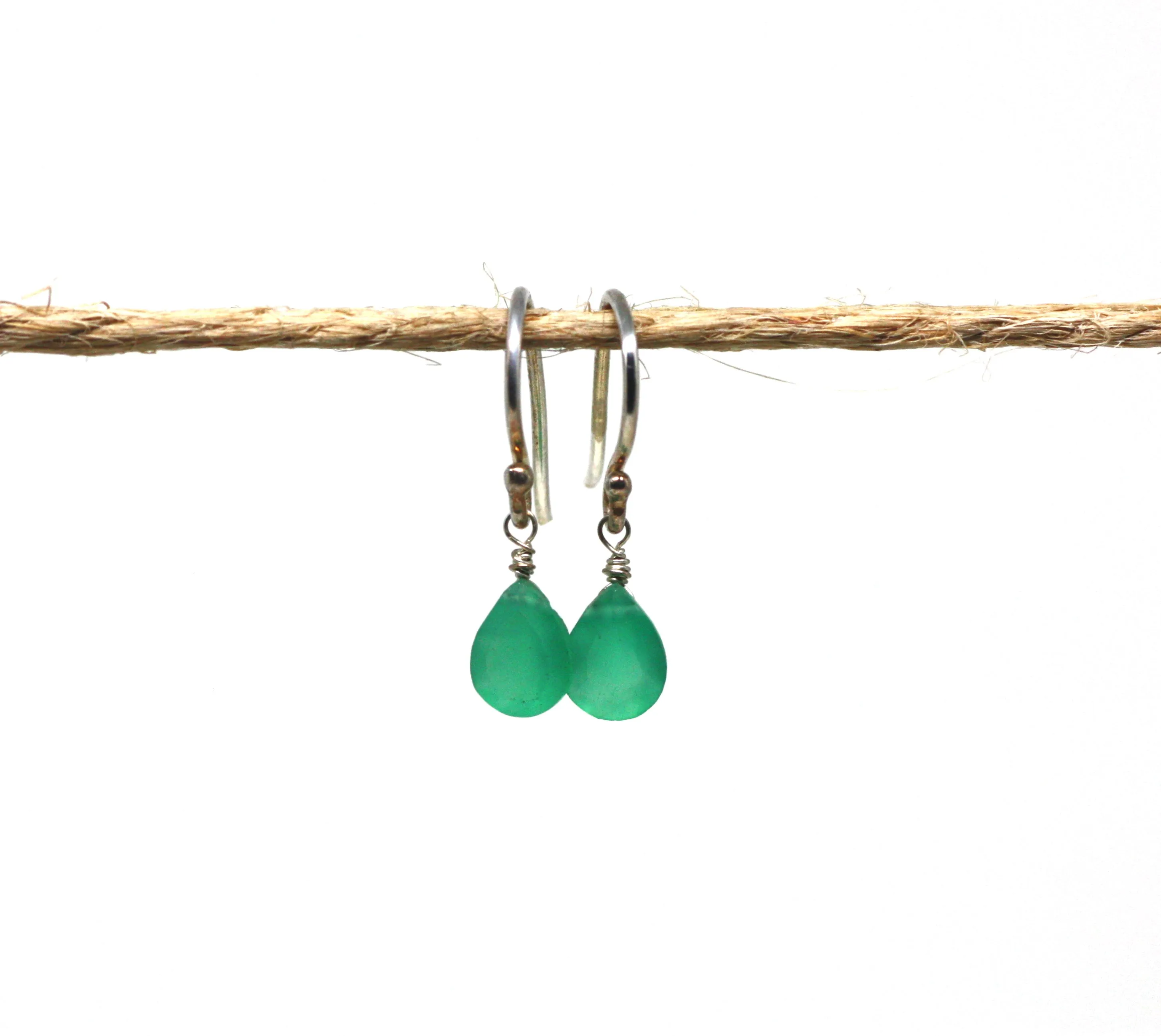 Sterling Silver Gemstone Drop Earrings CLEARANCE