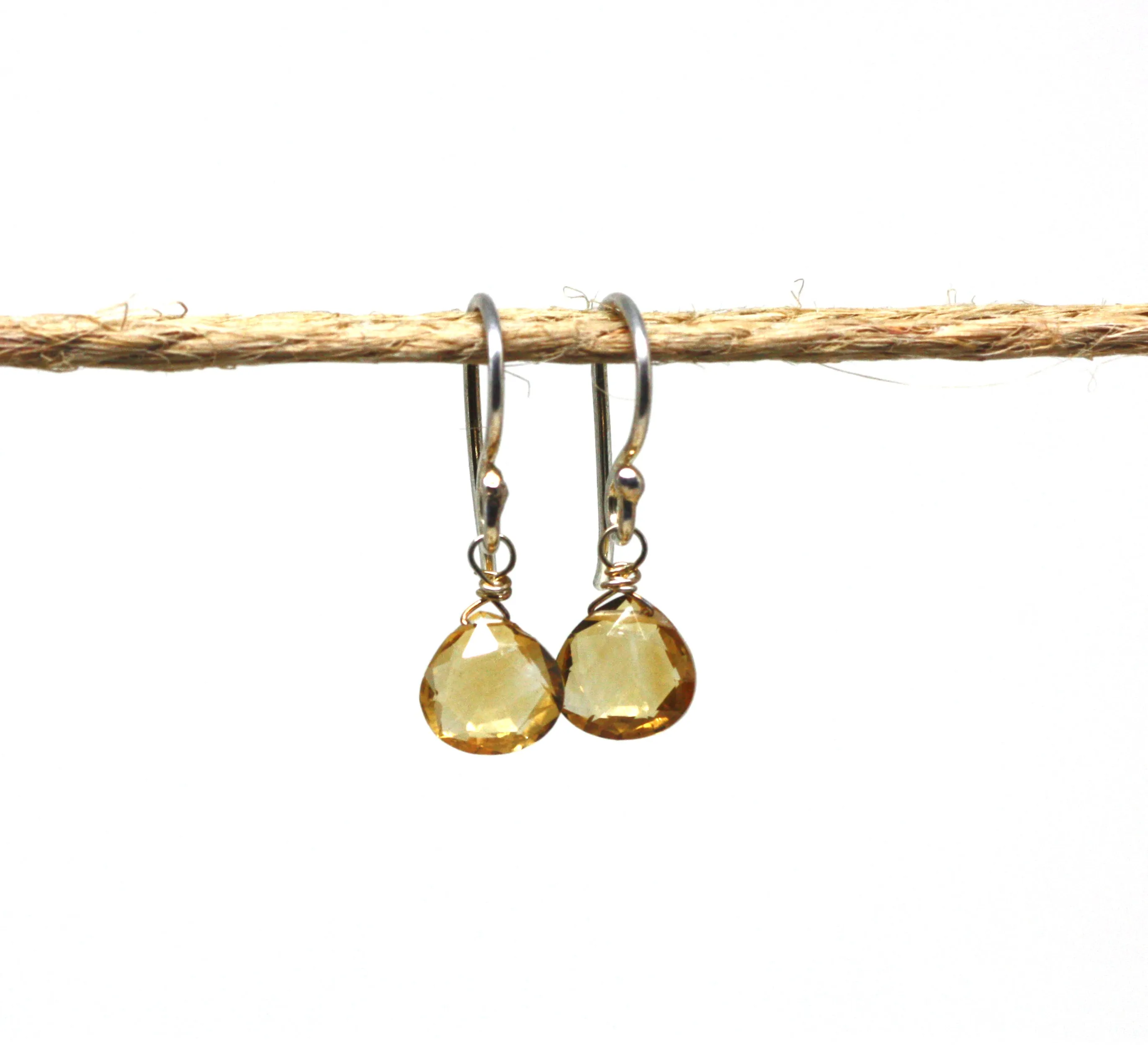 Sterling Silver Gemstone Drop Earrings CLEARANCE