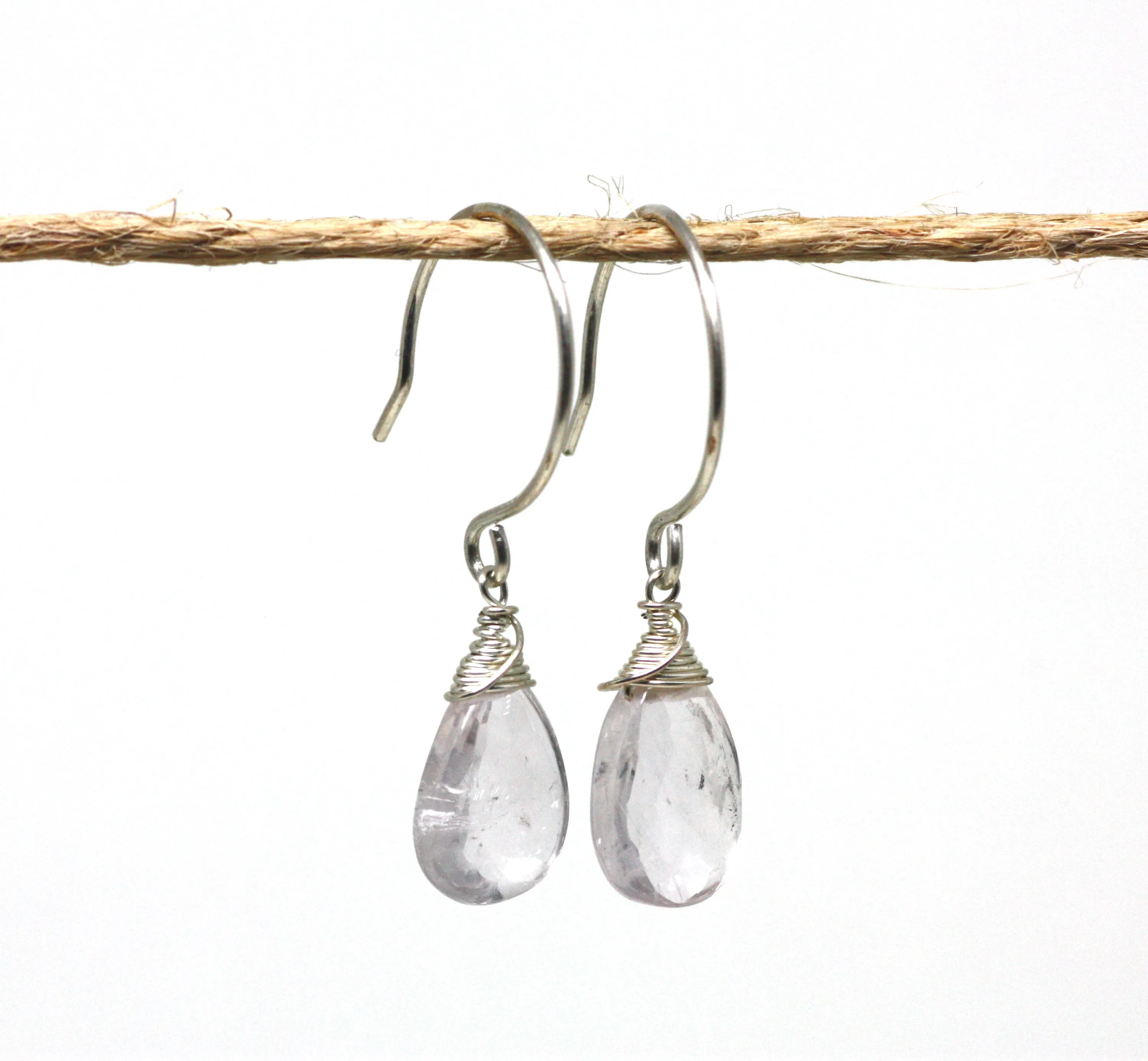 Sterling Silver Gemstone Drop Earrings CLEARANCE